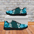 Vintage Dark Cyan Polynesia Sneakers Plumeria With Hibiscus Tropical Vibes