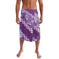 Vintage Purple Polynesia Lavalava Plumeria With Hibiscus Tropical Vibes LT14 Purple - Polynesian Pride