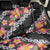 Black Polynesia Back Car Seat Cover Plumeria With Hibiscus Pattern Tropical Vibes