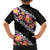 Black Polynesia Family Matching Puletasi and Hawaiian Shirt Plumeria With Hibiscus Pattern Tropical Vibes