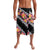 Black Polynesia Lavalava Plumeria With Hibiscus Pattern Tropical Vibes