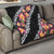 Black Polynesia Quilt Plumeria With Hibiscus Pattern Tropical Vibes