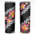 Black Polynesia Skinny Tumbler Plumeria With Hibiscus Pattern Tropical Vibes