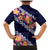 Blue Polynesia Family Matching Mermaid Dress and Hawaiian Shirt Plumeria With Hibiscus Pattern Tropical Vibes