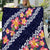 Blue Polynesia Quilt Plumeria With Hibiscus Pattern Tropical Vibes