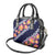 Blue Polynesia Shoulder Handbag Plumeria With Hibiscus Pattern Tropical Vibes