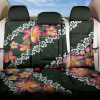 Green Polynesia Back Car Seat Cover Plumeria With Hibiscus Pattern Tropical Vibes LT14 One Size Green - Polynesian Pride