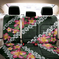 Green Polynesia Back Car Seat Cover Plumeria With Hibiscus Pattern Tropical Vibes LT14 - Polynesian Pride