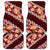 Oxblood Polynesia Car Mats Plumeria With Hibiscus Pattern Tropical Vibes