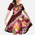 Oxblood Polynesia Family Matching Summer Maxi Dress and Hawaiian Shirt Plumeria With Hibiscus Pattern Tropical Vibes