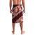 Oxblood Polynesia Lavalava Plumeria With Hibiscus Pattern Tropical Vibes