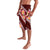 Oxblood Polynesia Lavalava Plumeria With Hibiscus Pattern Tropical Vibes