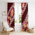 Oxblood Polynesia Window Curtain Plumeria With Hibiscus Pattern Tropical Vibes