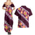 Pink Polynesia Couples Matching Summer Maxi Dress and Hawaiian Shirt Plumeria With Hibiscus Pattern Tropical Vibes