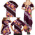 Pink Polynesia Family Matching Summer Maxi Dress and Hawaiian Shirt Plumeria With Hibiscus Pattern Tropical Vibes