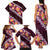 Pink Polynesia Family Matching Tank Maxi Dress and Hawaiian Shirt Plumeria With Hibiscus Pattern Tropical Vibes