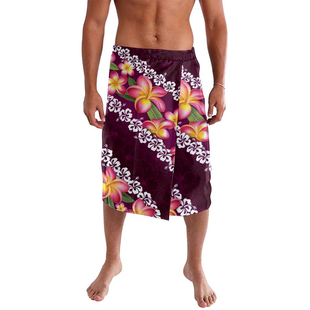 Pink Polynesia Lavalava Plumeria With Hibiscus Pattern Tropical Vibes LT14 Pink - Polynesian Pride