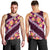 Pink Polynesia Men Tank Top Plumeria With Hibiscus Pattern Tropical Vibes