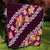 Pink Polynesia Quilt Plumeria With Hibiscus Pattern Tropical Vibes