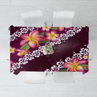 Pink Polynesia Tablecloth Plumeria With Hibiscus Pattern Tropical Vibes LT14 Pink - Polynesian Pride