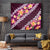 Pink Polynesia Tapestry Plumeria With Hibiscus Pattern Tropical Vibes