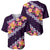 Purple Polynesia Baseball Jersey Plumeria With Hibiscus Pattern Tropical Vibes