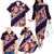 Purple Polynesia Family Matching Off The Shoulder Long Sleeve Dress and Hawaiian Shirt Plumeria With Hibiscus Pattern Tropical Vibes