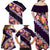 Purple Polynesia Family Matching Off Shoulder Maxi Dress and Hawaiian Shirt Plumeria With Hibiscus Pattern Tropical Vibes