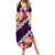 Purple Polynesia Family Matching Summer Maxi Dress and Hawaiian Shirt Plumeria With Hibiscus Pattern Tropical Vibes