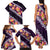 Purple Polynesia Family Matching Tank Maxi Dress and Hawaiian Shirt Plumeria With Hibiscus Pattern Tropical Vibes