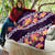 Purple Polynesia Quilt Plumeria With Hibiscus Pattern Tropical Vibes