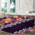 Purple Polynesia Round Carpet Plumeria With Hibiscus Pattern Tropical Vibes