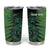 Personalised New Zealand Darts Tumbler Cup Aotearoa Maori Fern Mix Manaia Tattoo