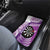 Personalised New Zealand Darts Car Mats Aotearoa Fern Mix Paua Shell Manaia - Purple