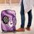 Personalised New Zealand Darts Luggage Cover Aotearoa Fern Mix Paua Shell Manaia - Purple