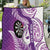 Personalised New Zealand Darts Quilt Aotearoa Fern Mix Paua Shell Manaia - Purple