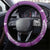 New Zealand Darts Steering Wheel Cover Aotearoa Fern Mix Paua Shell Manaia - Purple