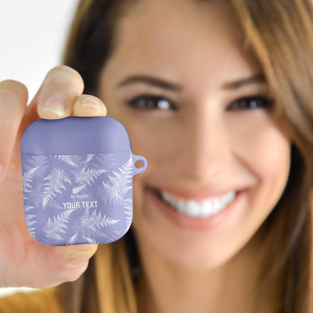 New Zealand Silver Fern Rugby Custom AirPods Case Go Aotearoa Champions Purple Version LT14 Purple - Polynesian Pride