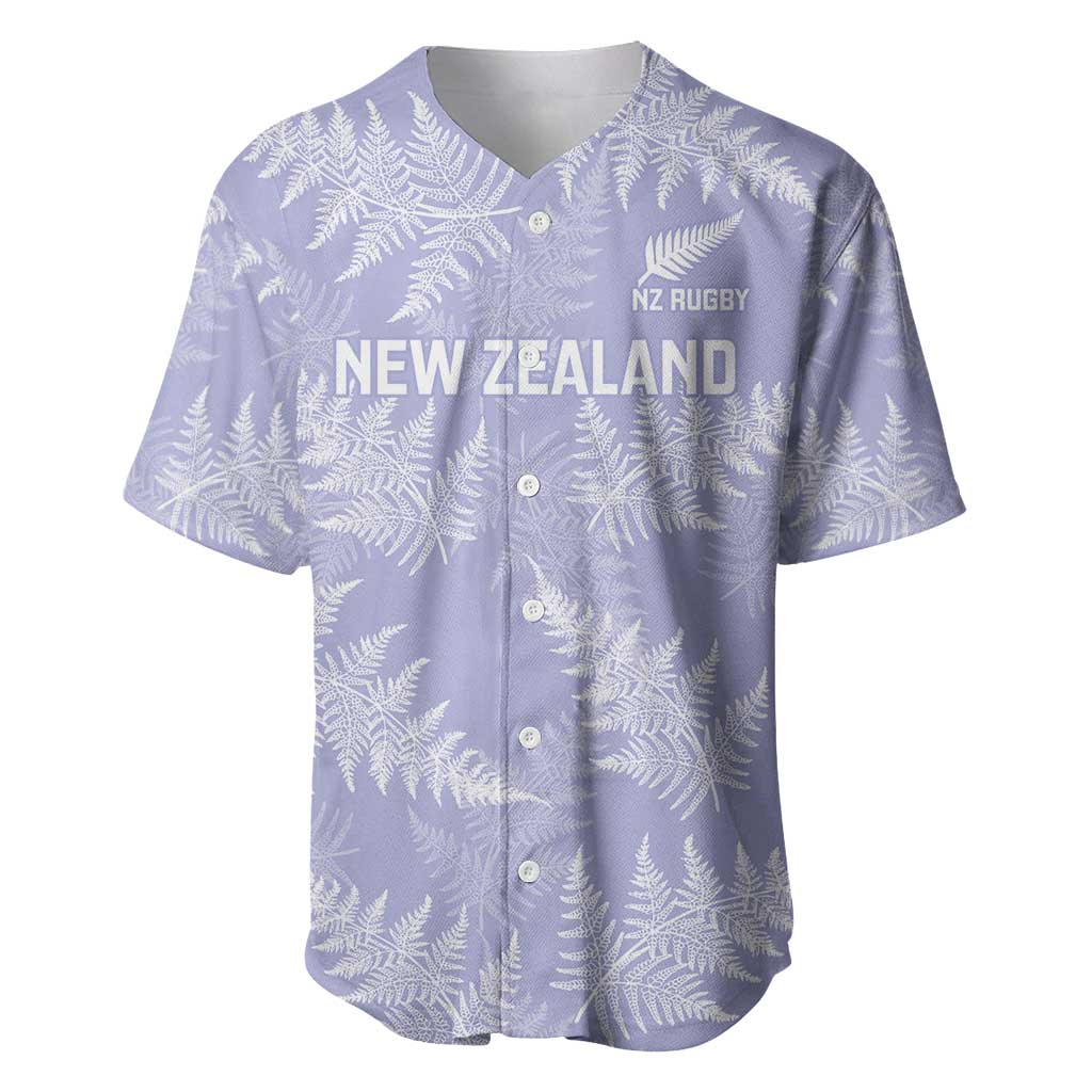 New Zealand Silver Fern Rugby Custom Baseball Jersey Go Aotearoa Champions Purple Version LT14 Purple - Polynesian Pride