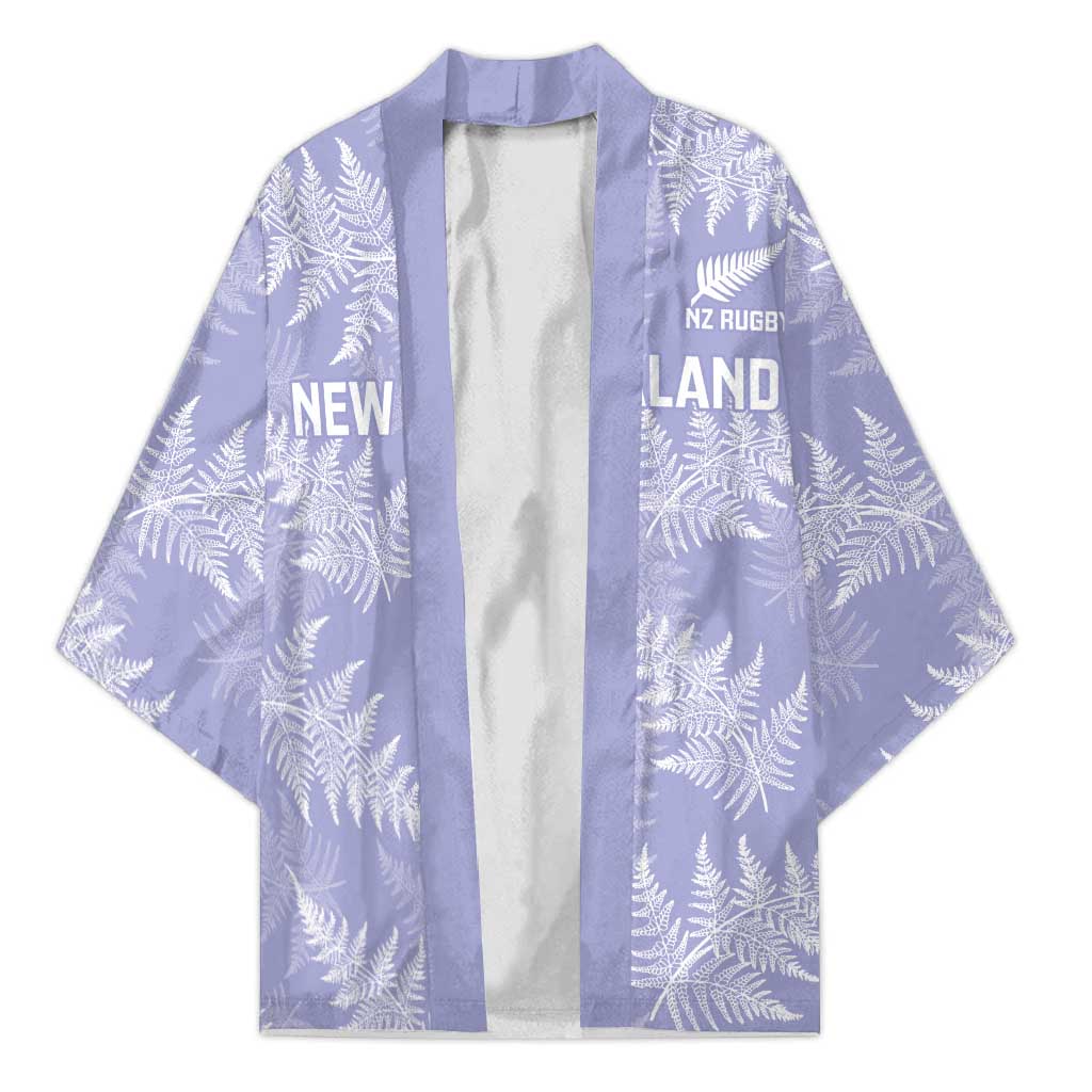New Zealand Silver Fern Rugby Custom Kimono Go Aotearoa Champions Purple Version LT14 Unisex Purple - Polynesian Pride