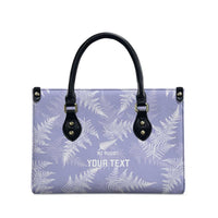 New Zealand Silver Fern Rugby Custom Leather Bag Go Aotearoa Champions Purple Version LT14 - Polynesian Pride