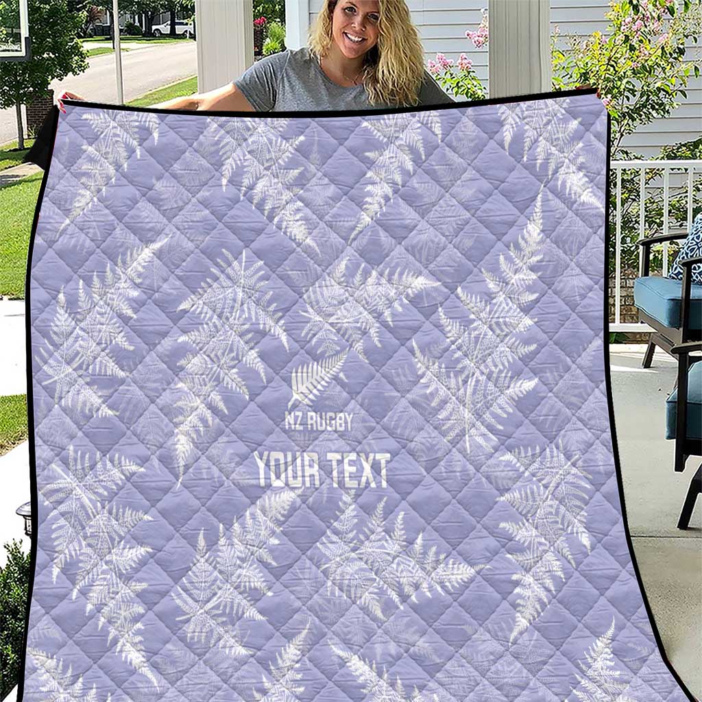 New Zealand Silver Fern Rugby Custom Quilt Go Aotearoa Champions Purple Version LT14 Purple - Polynesian Pride