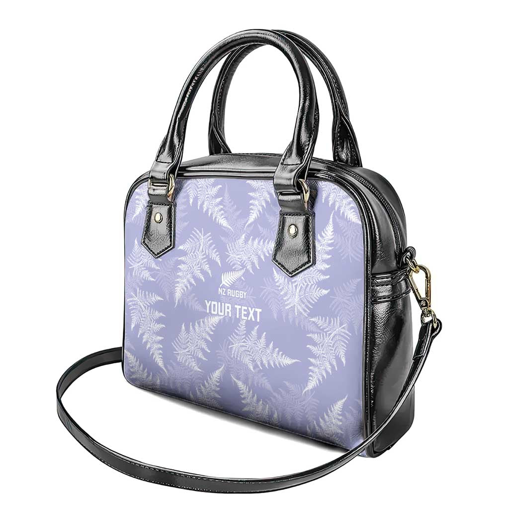 New Zealand Silver Fern Rugby Custom Shoulder Handbag Go Aotearoa Champions Purple Version LT14 - Polynesian Pride