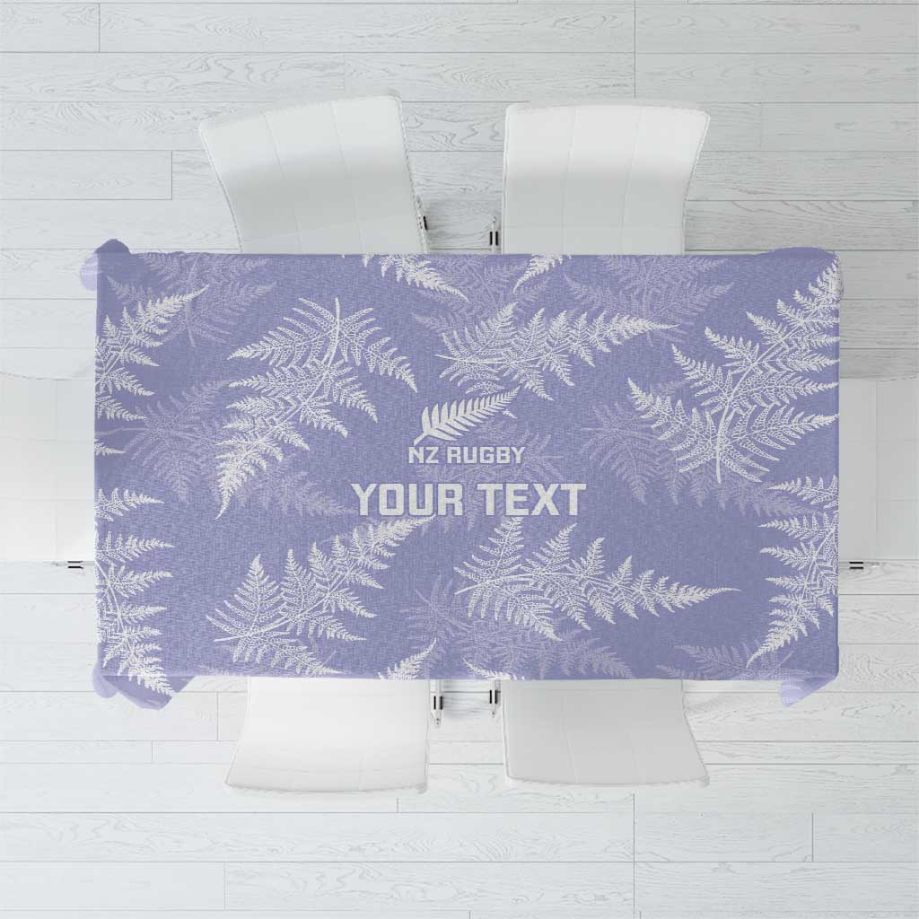 New Zealand Silver Fern Rugby Custom Tablecloth Go Aotearoa Champions Purple Version LT14 Purple - Polynesian Pride