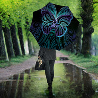 Suicide Prevention New Zealand Umbrella Aotearoa Maori Butterfly Mix Silver Fern LT14 - Polynesian Pride