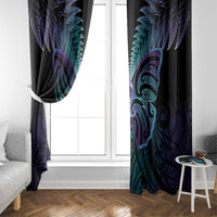 Suicide Prevention New Zealand Window Curtain Aotearoa Maori Butterfly Mix Silver Fern LT14 - Polynesian Pride