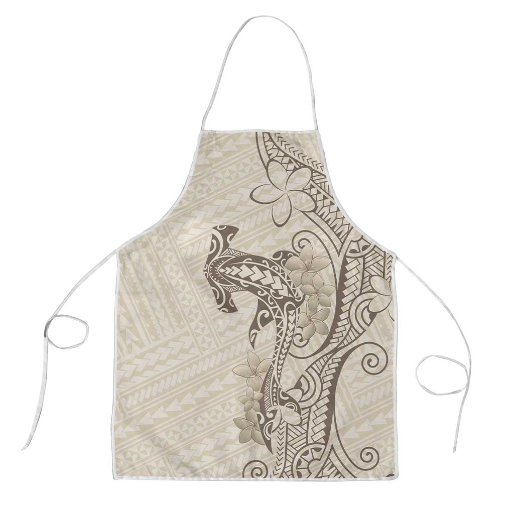 Beige Hawaii Apron Hammerhead Shark Tattoo Curve Polynesian LT14 Beige - Polynesian Pride