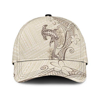 Beige Hawaii Classic Cap Hammerhead Shark Tattoo Curve Polynesian LT14 Universal Fit Beige - Polynesian Pride