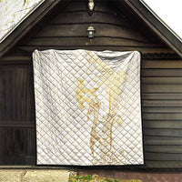 Gold and White Hawaii Quilt Hammerhead Shark Tattoo Curve Polynesian LT14 - Polynesian Pride
