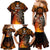 Personalised Polynesian Darts Family Matching Mermaid Dress and Hawaiian Shirt Fire Burning With Tribal Tattoo LT14 - Polynesian Pride